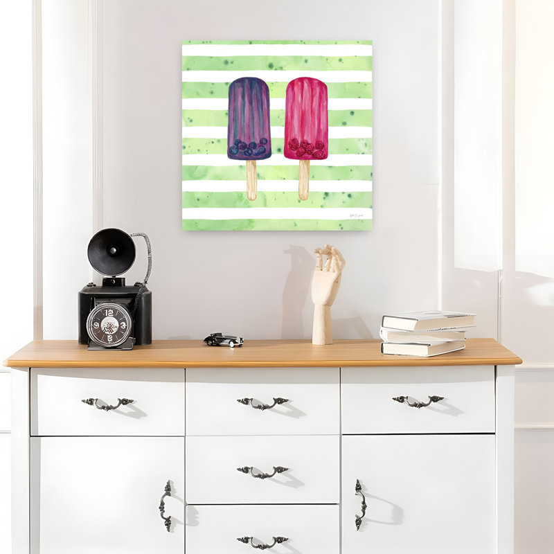 Popsicles fruitées, art contemporain des fruits, H 18 po x l 18 po