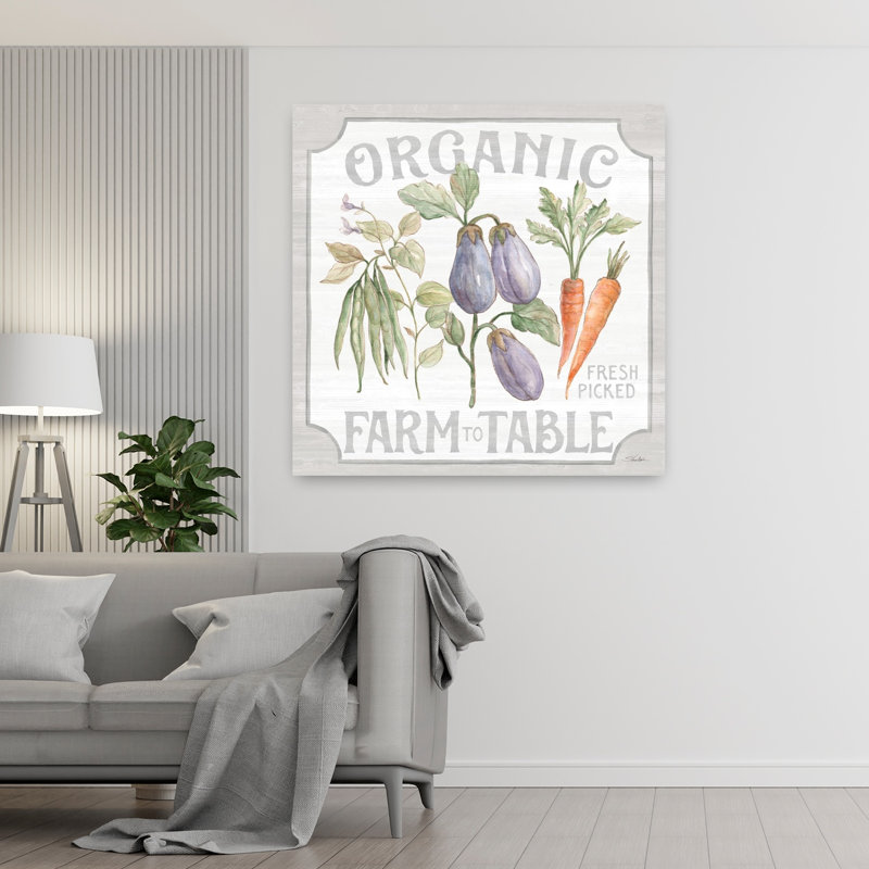 «Farm Fresh V», paysage abstrait, art mural, H 48 po x l 48 po