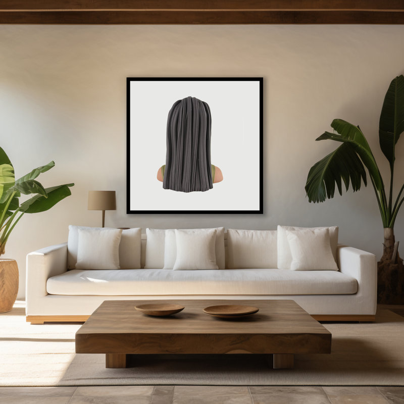 «Good Black Art -« Bembe », art mural par PJ Harper | Édition limitée de portrait aux cheveux roux, H 24 po x l 24 po, Noir