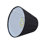 Abat-jour empire en lin H 6,5 po x l 8 po Analynn (Uno) en noir