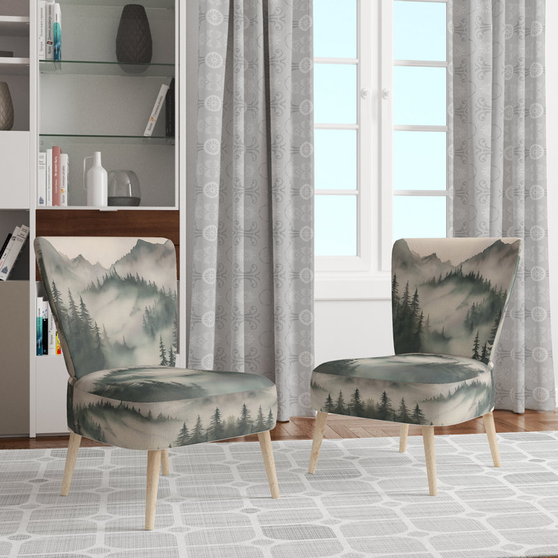 Chaise d'appoint Mountains - Chaise d'appoint Tree, Side Chair Armless