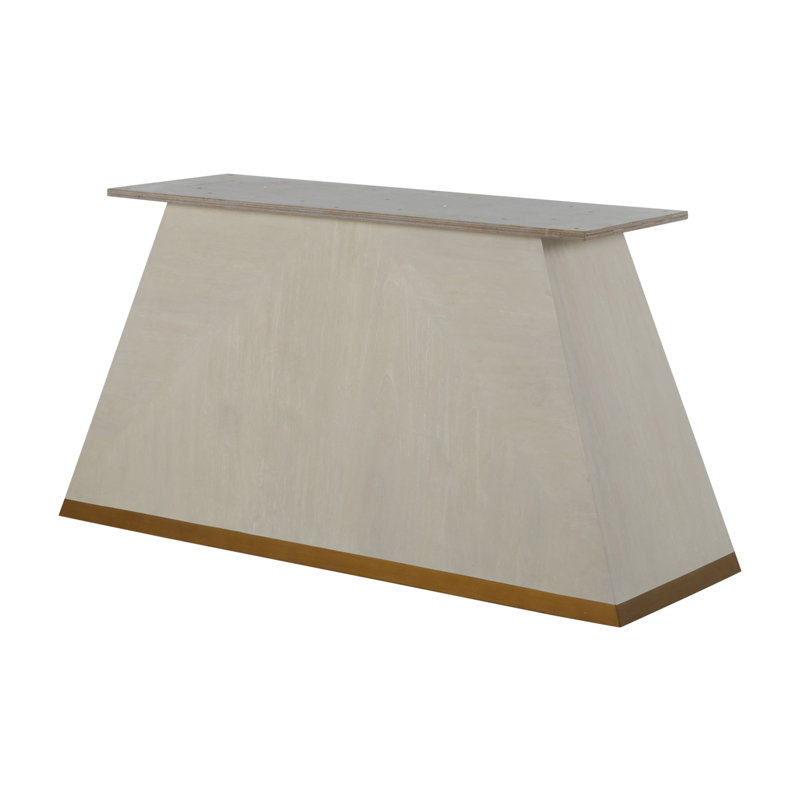Cerused White and Gold Mahogany Dining Table