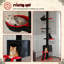 Tour pour arbre à chat à hauteur réglable à 5 niveaux pour chats d'intérieur avec maisonnette pour chat, poteau à griffes et échelle pour chat-757694885