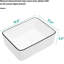 Lavabo vasque rectangulaire moderne en céramique blanche 16 po x 12 po - Design de salle de bain polyvalent et de qualité-744849459
