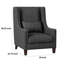 Fauteuil d'appoint texturé moderne et contemporain de 29 po avec garniture cloutée raffinée, ensemble de confort complet-194458789