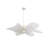 This Unique LED Chandelier Is In A White Finish. The Frame Is Made Out Of Metal, And The LED Bulb Is Integrated Into The Frame. The Adjustable Cord Link Makes This Fixture Suitable For Most Ceiling Heights.