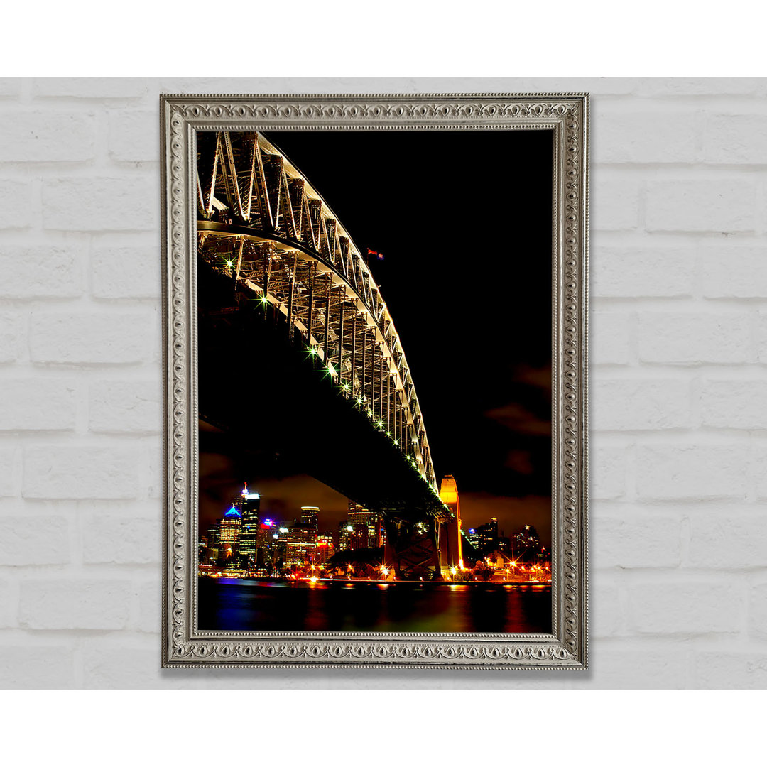 Sydney Harbour Bridge Brown Nights - Einzelner Bilderrahmen Kunstdrucke