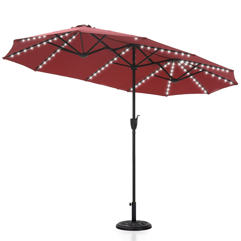 Jacobo 4m Market Parasol, Dark Red