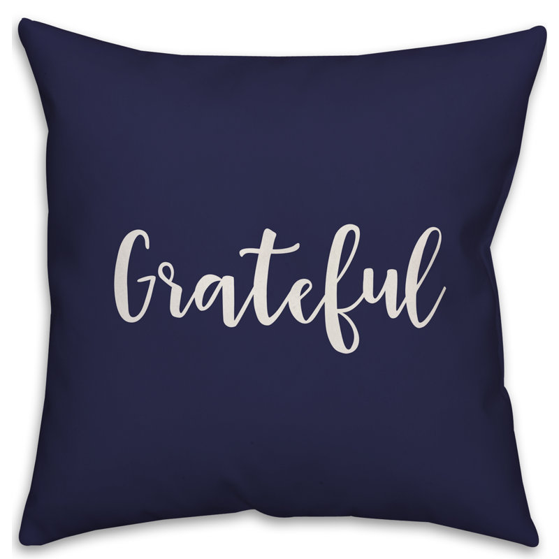  Coussin Grateful, Bleu marine, Coussin décoratif