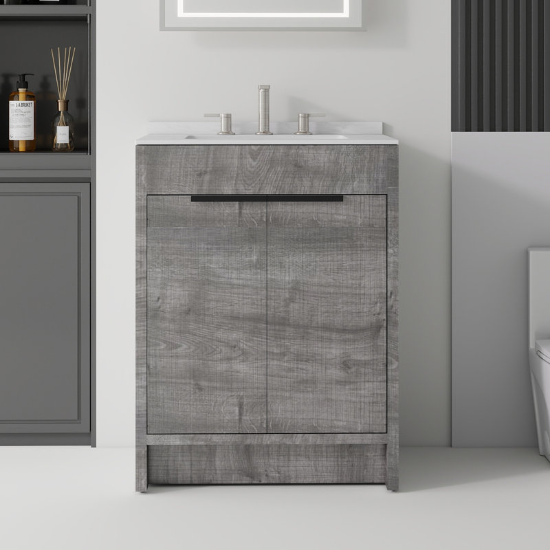Meuble-lavabo autoportant avec lavabo