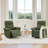 Triple-Motor Swivel Glider Power Recliner With Power Headrest And Power Lumbar-471140954