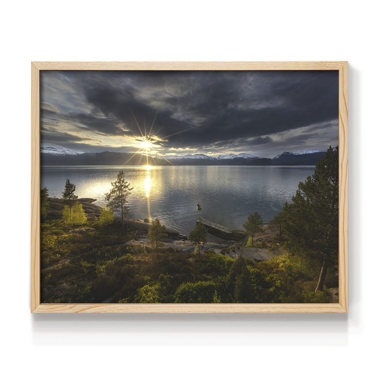 Breaking Dawn - Reproduction encadrée - Restickable, Naturel, H 22 po x l 28 po