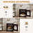 Ahkeel Metal Enclosed Litter Box Enclosure with Lockable Lid-1293132661