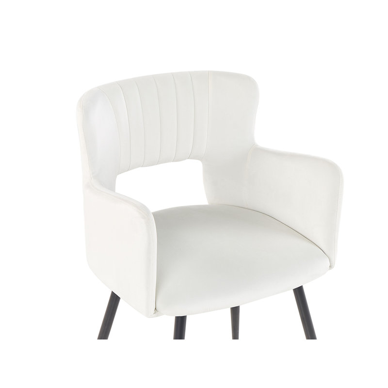 Kirssy Upholstered Dining Chair, White, 2