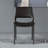 Black Solid back side Chair(Set of 2)