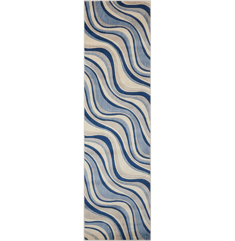 Tapis ivoire Anastasia, Tapis de couloir 2 pi 3 po x 8 pi