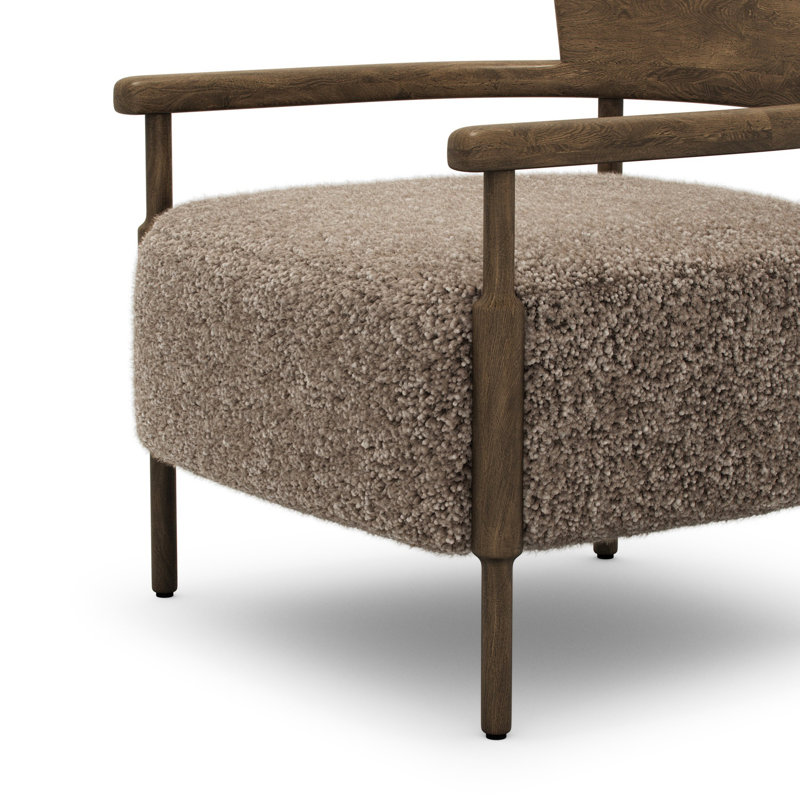 Armchair, Taupe Shearling