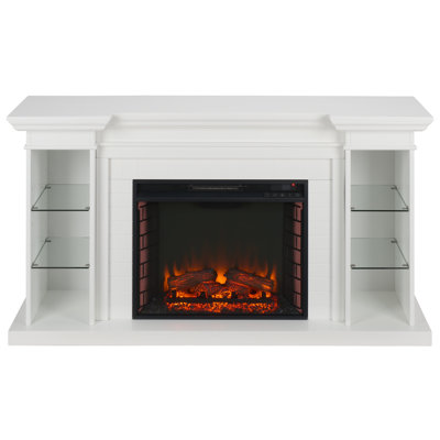 Henstinger Electric Fireplace with Bookcase