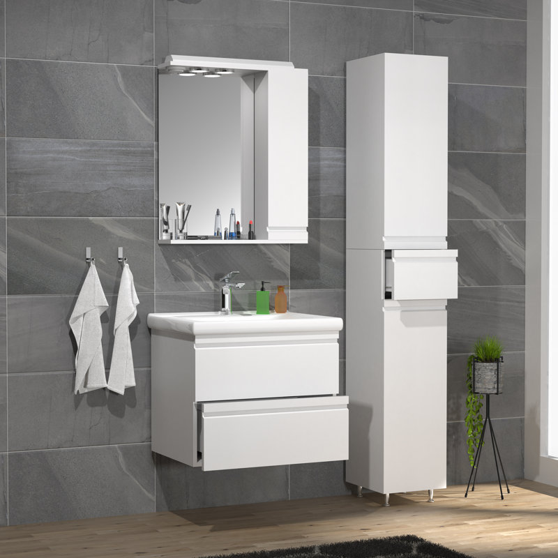 Nenah Bathroom Furniture Suite, White