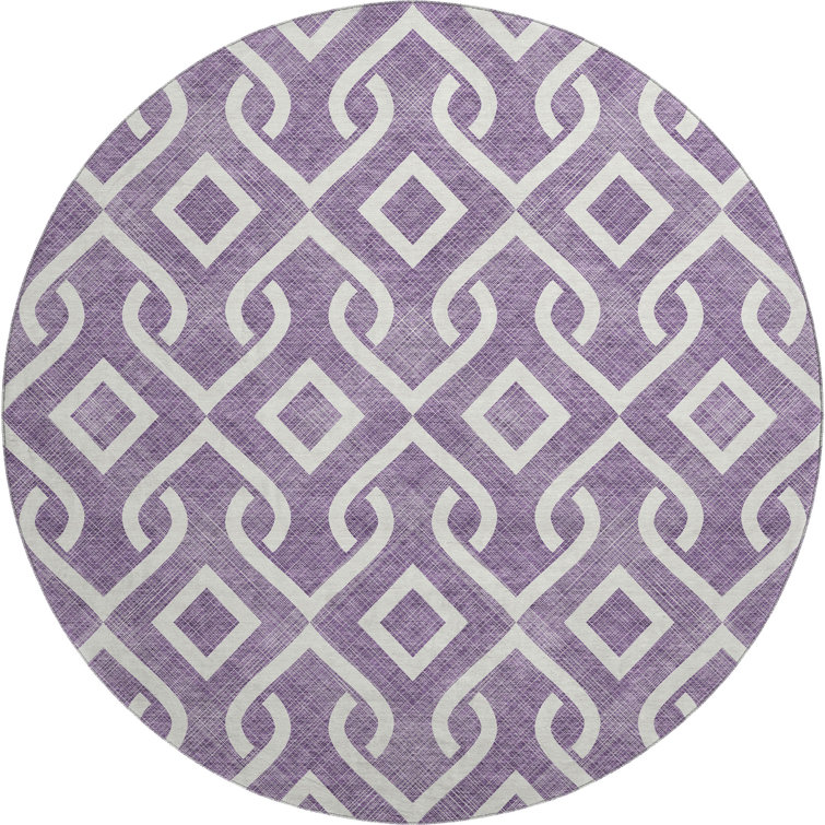 Premium Machine Washable Cerrito Purple Rug