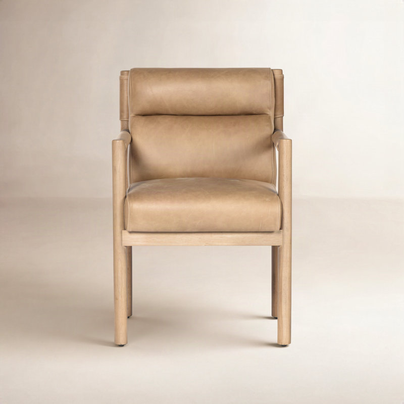 Kiano Dining Armchair, Palermo Drift Leather