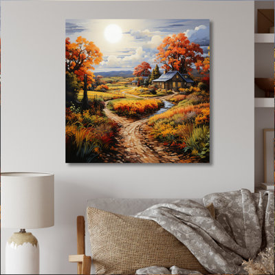 Farmhouse Harvest Pointillism - Countryside Wall Decor