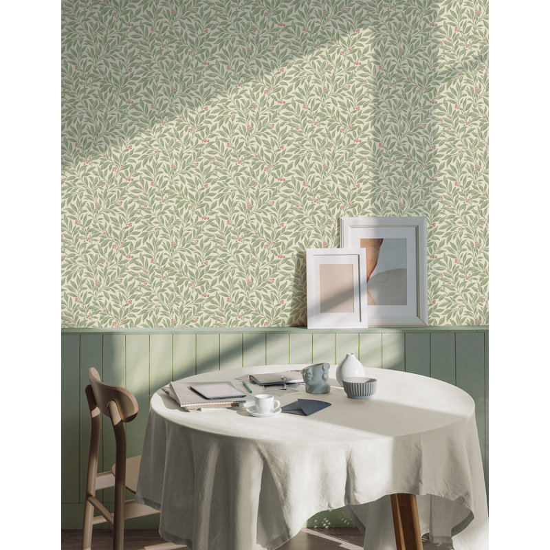 Papier peint Coretta Vine, Vert