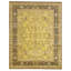 Hand Knotted Wool Area Rug in Gold And Black