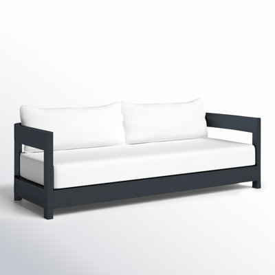 Everlee 80'' Powder Coated Aluminum Outdoor Patio Sofa with Sunbrella® Cushions