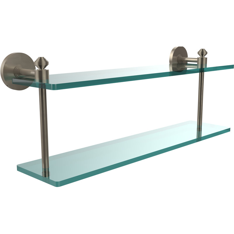 Trond 2 Piece Accent Shelf, Antique Pewter