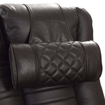  Bolster Leather Pillow Cover & Insert