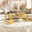 Transparent Glass Coffee Table,Rectangle