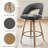 Upholstered Swivel Dining Bar Stools-452152451