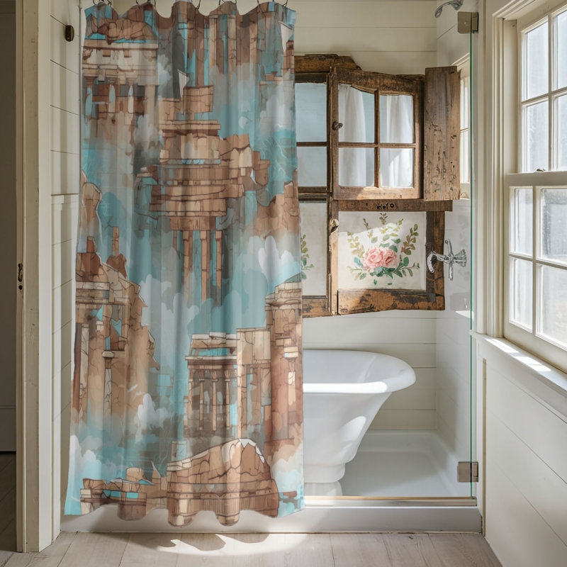 Braylenn Shower Curtain, 74"H x 71"W