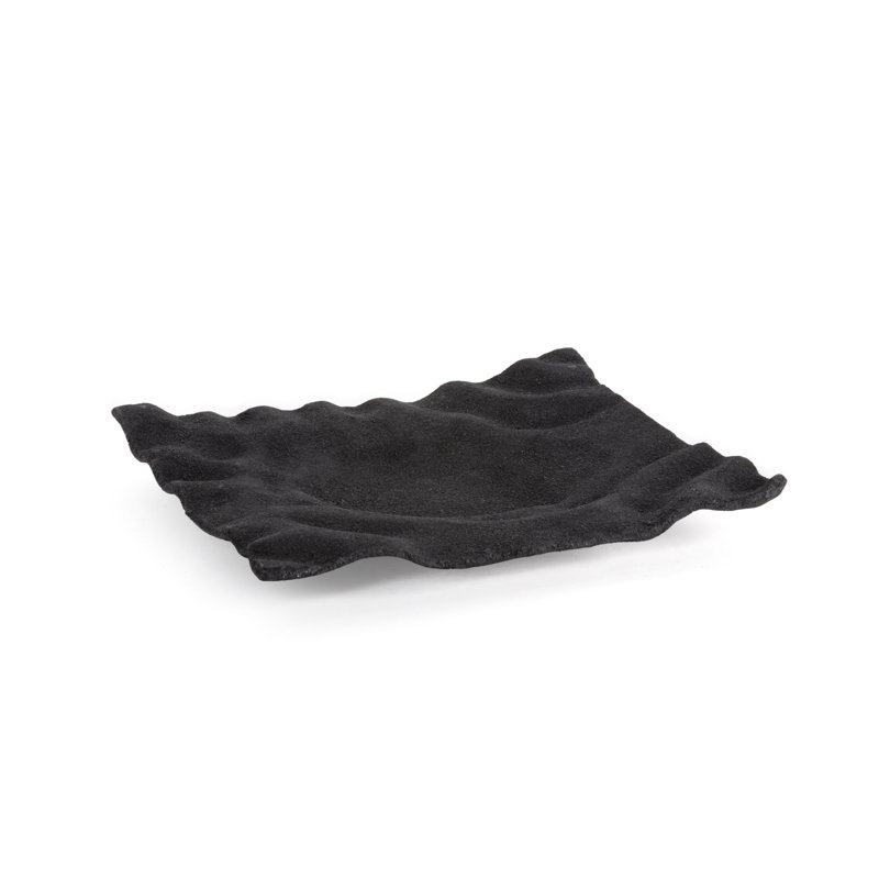 Plateau en aluminium coulé Damren, H 2 po x l 12 po x P 12 po, Noir
