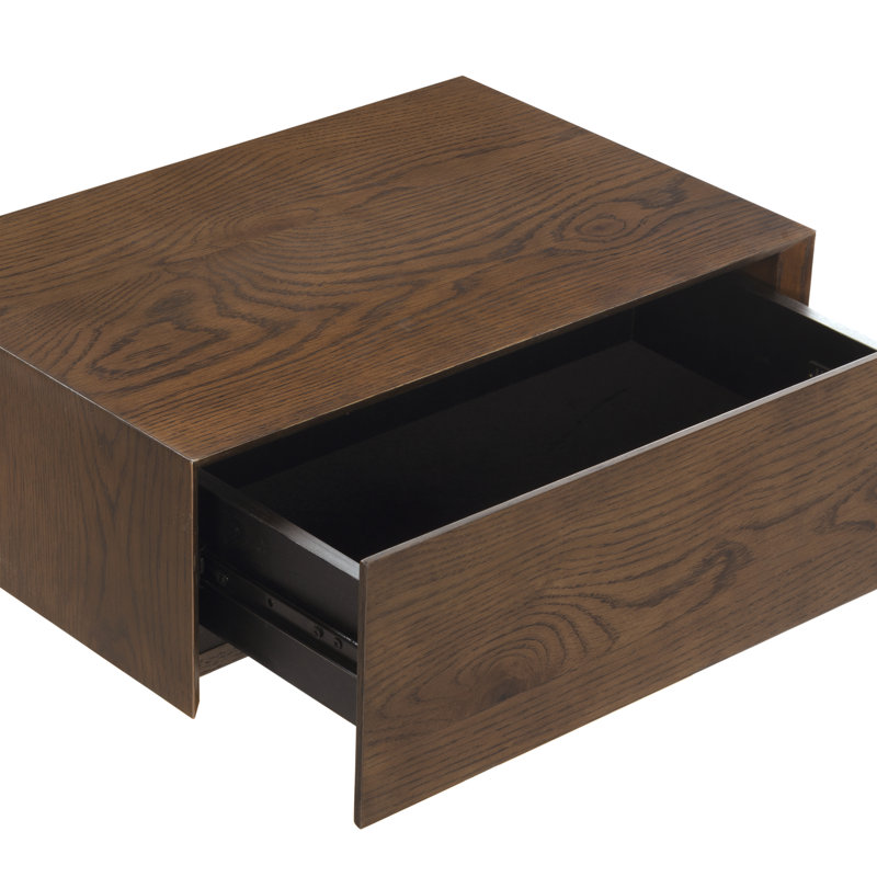 Arcuri Forrester Floating Nightstand, Walnut
