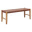 Banc en bois véritable brun et naturel de 48 pouces et bois massif Gracie Mills-132881620-132881619