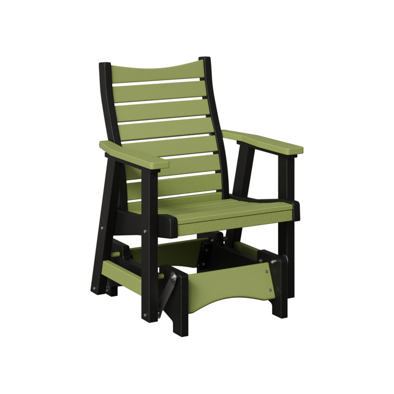 Fauteuil oscillant berlinois Berlin Premium Bristol, Kiwi Green Top/Black Base