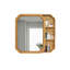 Armoire à miroir murale avec tablettes de rangement, miroir de pharmacie pour salle de bain, salon et entrée 31,5 "x 23,82"