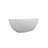 65'' Stone Resin Freestanding Bathtub, Solid Surface Luxury Soaking Tub With Integrated Slotted Overflow & Pop-Up Drain, Stand Alone Elegant Bathroom Soaker Tub In Matte White-123339630