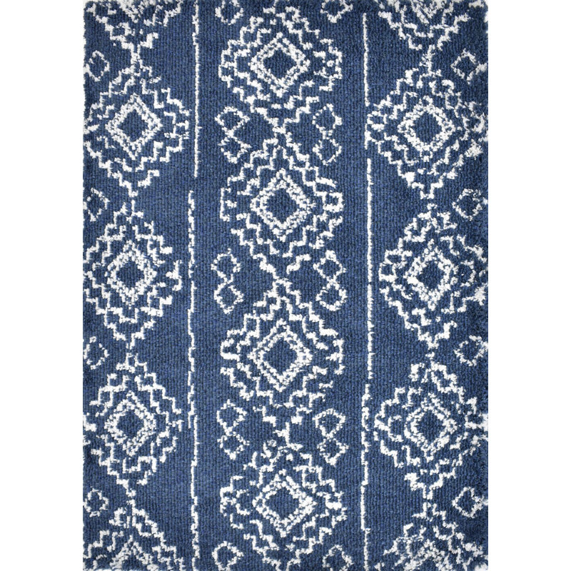Simervir Performance Geometric Indoor Rug, Rectangle 2'6" x 4'