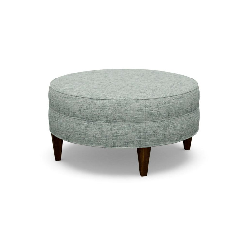 Ottoman Shop Round Ottoman, Walnut, 9637-49