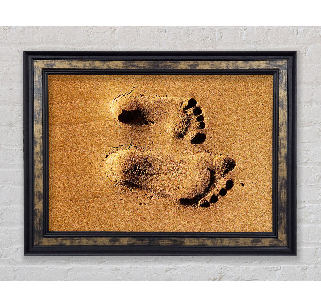 Footprints in the Sands of Time - Einzelne Bilderrahmen Kunstdrucke