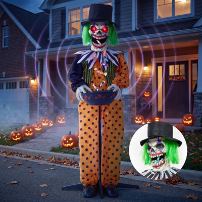 Clown animé d'Halloween de 4,9 pi