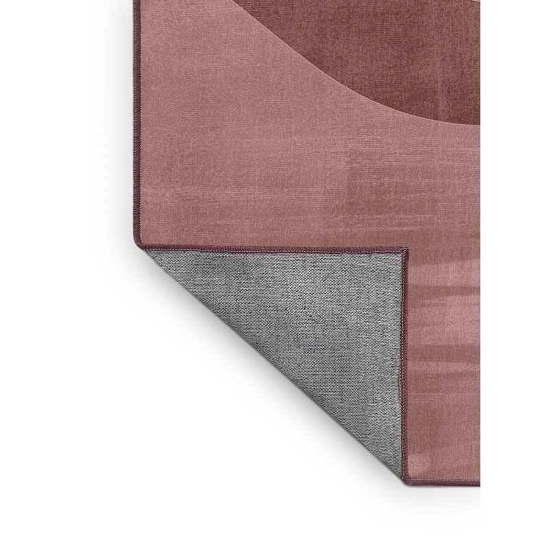 Tapis brun moderne et contemporain lavable à la machine Highbridge Valentines, 6 X 9