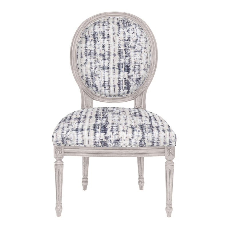Chaise d'appoint Genevieve, Sac en papier Perigold Tres Chic, Gris tourterelle
