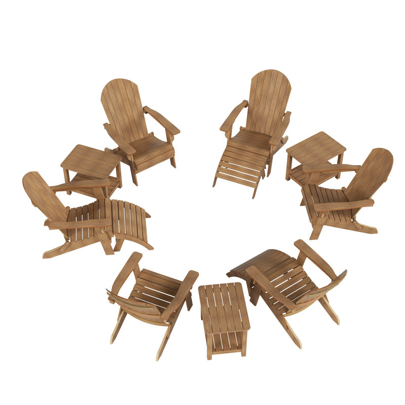Arrlo 6 - Person Patio Conversation Set, Teak