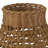 Handcrafted Rattan Brown Vase with Grid Design-1638574765