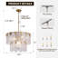 Aurthur 9 - Light Dimmable Gold Round K9 Crystal Hanging Light Modern Gold Chandelier