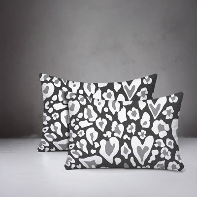 Bobbi Zebra Print Indoor/Outdoor Reversible Pillow